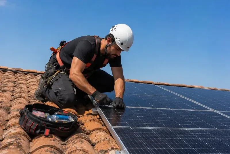 Maintenance et monitoring de panneaux solaires à Archiac